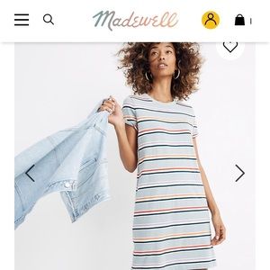 Madewell striped T-shirt dress